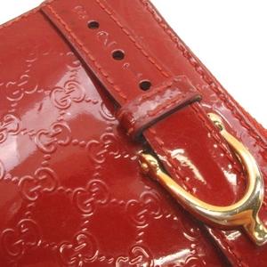 グッチ GUCCI マイクログッチシマ柄 長財布 ウォレット 309758 レッド レディース