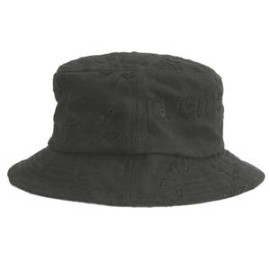 シュプリーム SUPREME 23SS LASERED TWILL CRUSHER ロゴ バケット ハット ブラック ☆AA★ メンズ