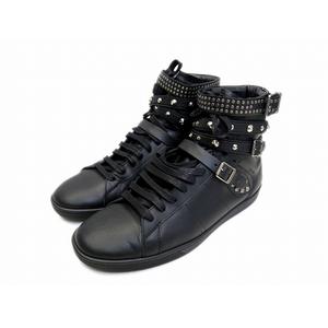 SAINT LAURENT PARIS 】3連スタッズベルト レザースニーカー