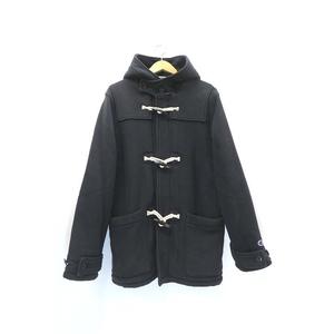 STUSSY × CHAMPION ステューシー チャンピオン ボア スウェット ダッフル コート M BLACK 黒 メンズ