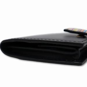 【新品未使用】Paul Smith コインケース 黒 レザー Paul Smith 【名入れ】Paul ポールスミス 小銭入れ クロップド