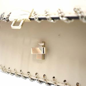 ザラ ZARA 3WAY チェーン クラッチ ショルダー ハンドバッグ ベージュ