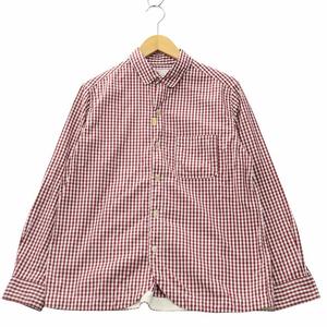 ゴートゥハリウッド GO TO HOLLYWOOD ポケット 長袖 コットン ギンガムチェック シャツ 02 BURGUNDY バーガンディ 1292103 メンズ