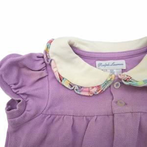 ラルフローレン RALPH LAUREN ポニー刺繍 ロンパース ベビーウェア ピンク×パープル 2枚 まとめ 12M 80 キッズ