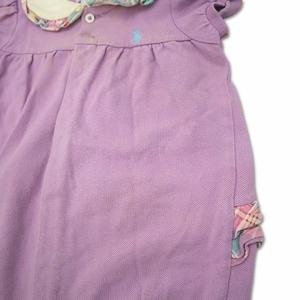 ラルフローレン RALPH LAUREN ポニー刺繍 ロンパース ベビーウェア ピンク×パープル 2枚 まとめ 12M 80 キッズ
