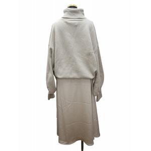 【中古】未使用品 S.ESSENTIALSエス エッセンシャルズ 神山まりあ コラボ オールインワン ニットワンピース 38 ベージュ 未使用品 S.ESSENTIALSエス エッセンシャルズ 神山まりあ コラボ