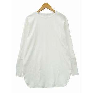 パシオーネ PASSIONE カフスシアー 切替 リブ プルオーバー カットソー 38 WHITE(ホワイト) 春秋 レディース