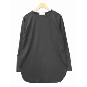 パシオーネ PASSIONE カフスシアー 切替 リブ プルオーバー カットソー 38 BLACK(ブラック) 春秋 レディース