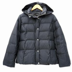 ルスーク Le souk フーディ フルジップ ダウン ジャケット 36 ブラック レディース