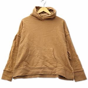 スタディオクリップ Studio Clip コットン 裏毛 スウェット プルオーバー パーカー M ブラウン レディース