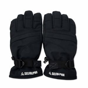 セルフアルファ SELFALPHA スキー スノーボード グローブ 手袋 黒 ブラック メンズ レディース