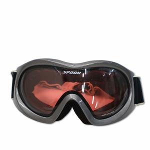 スプーン SPOON スキースノーボード ゴーグル メタリックグレー × レッドピンク メンズ レディース
