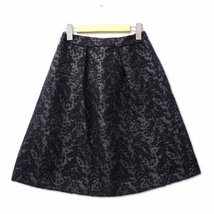 ケティ KETTY タック入り ラメ ニット スカート 1 ブラック レディース