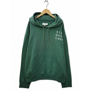 エムエムシックス メゾンマルジェラ MM6 Maison Margiela カレンダー プリント スウェット プルオーバー パーカー XL GREEN(グリーン) メンズ