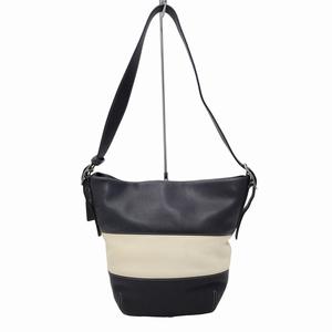 コーチ COACH 9173 レザー ショルダーバッグ BLACK/WHITE(ブラック 
