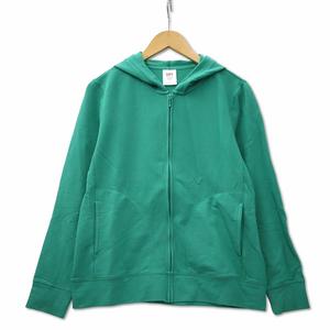 ユニクロ UNIQLO ドライ フーディー パーカー フルジップ グリーン XL レディース