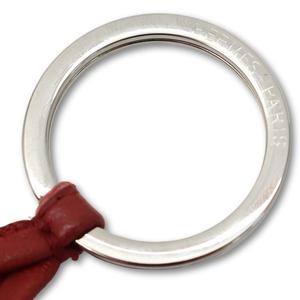 エルメス HERMES レザー カルメン ウノドス タッセル キーリング レディース