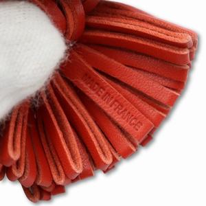 エルメス HERMES レザー カルメン ウノドス タッセル キーリング レディース