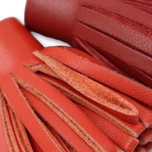 エルメス HERMES レザー カルメン ウノドス タッセル キーリング レディース