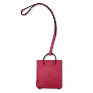 未使用品 エルメス HERMES アニョーミロ バックチャーム ショッパー サック Y刻印 ローズメキシコ レディース