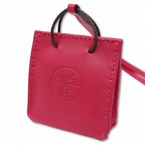 未使用品 エルメス HERMES アニョーミロ バックチャーム ショッパー サック Y刻印 ローズメキシコ レディース