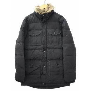 トミーヒルフィガー TOMMY HILFIGER フェイクファー ダウンジャケット L BLACK(ブラック) 秋冬 メンズ