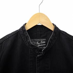 ラッツ RATS サンプル ボタンアップ デニムジャケット M BLACK ブラック メンズ