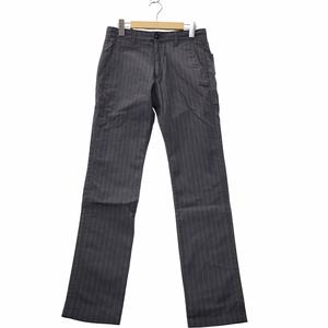 未使用品 シップスジェットブルー SHIPS JET BLUE ストライプ ジップフライ スラックス S GRAY グレー 123-10-0141 メンズ