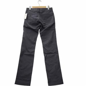 未使用品 シップスジェットブルー SHIPS JET BLUE ストライプ ジップフライ スラックス S GRAY グレー 123-10-0141 メンズ