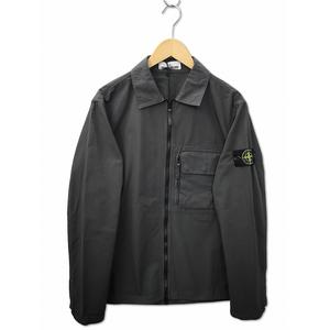 未使用品 ストーンアイランド STONE ISLAND 2025AW 1200004 CANVAS WEAVE COTTON コンフォートフィット オーバーシャツ レイヤード チェストポケット M REED GRAY(リードグレー) メンズ
