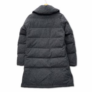 パリゴ PARIGOT ショールカラー フルジップ ダウンコート 38 グレー レディース