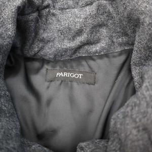 パリゴ PARIGOT ショールカラー フルジップ ダウンコート 38 グレー レディース