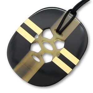 エルメス HERMES バッファローホーン ペンダント 《カザック》 GM ネックレス レディース