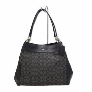 コーチ COACH F57612 アウトライン シグネチャー レクシー ショルダーバッグ チャコールブラック レディース