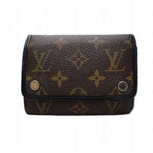 ルイヴィトン LOUIS VUITTON M60167 モノグラム・マカサー ポルトフォイユ・コンパクト ウォレットチェーン 財布 メンズ