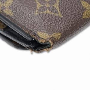 ルイヴィトン LOUIS VUITTON M60167 モノグラム・マカサー ポルトフォイユ・コンパクト ウォレットチェーン 財布 メンズ