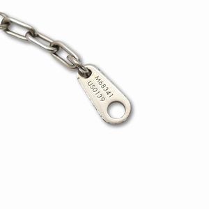 ルイヴィトン LOUIS VUITTON M68341 コリエ・LV ステープル エディション ネックレス SILVER(シルバー) メンズ