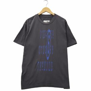 エムエムシックス メゾンマルジェラ MM6 Maison Margiela Basic jersey ベーシック ジャージ プリント 半袖 コットン Tシャツ XXS CHARCOAL チャコール SH2GC0007 S23588 メンズ