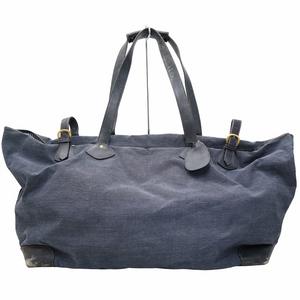 グッチ GUCCI ヴィンテージ 帆布 ボストン トートバッグ NAVY ネイビー メンズ レディース