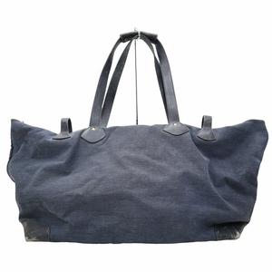 グッチ GUCCI ヴィンテージ 帆布 ボストン トートバッグ NAVY ネイビー メンズ レディース