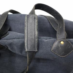 グッチ GUCCI ヴィンテージ 帆布 ボストン トートバッグ NAVY ネイビー メンズ レディース