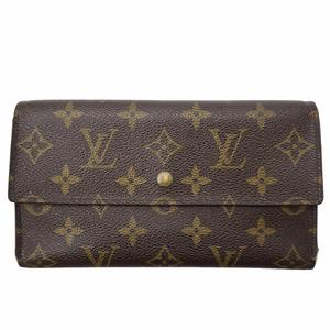 ルイヴィトン LOUIS VUITTON ポルトトレゾール インターナショナル モノグラム 三つ折り 財布 ロングウォレット M61215 メンズ