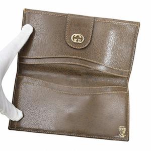 グッチ GUCCI ヴィンテージ GG柄 シェリーライン 長財布 BEIGE/BROWN(ベージュ/ブラウン) 