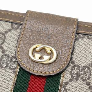 グッチ GUCCI ヴィンテージ GG柄 シェリーライン 長財布 BEIGE/BROWN(ベージュ/ブラウン) 