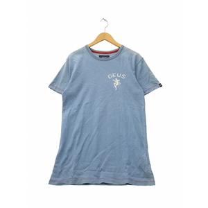 デウスエクスマキナ DEUS EX MACHINA インディゴ染め クルーネック 半袖 Tシャツ S BLUE ブルー メンズ