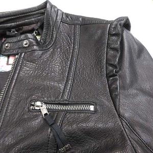 ジューシークチュール JUICY COUTURE シングルライダース レザー 