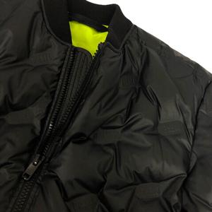 美品☆DIESEL☆ディーゼル☆サテンボンバージャケット　黒　蛍光色　ブルゾン tutto-tutto_die-l-o-c8-045