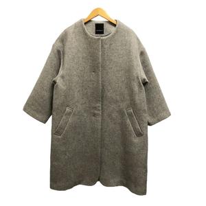 バナーバレット Banner Barrett コート ノーカラーコート ウール 