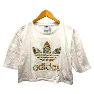ショート丈 半袖アディダス adidasショート丈半袖ミニTシャツ 人気