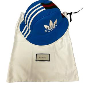 未使用品 グッチ GUCCI ×adidas ハット バケットハット 724629 3HANZ 